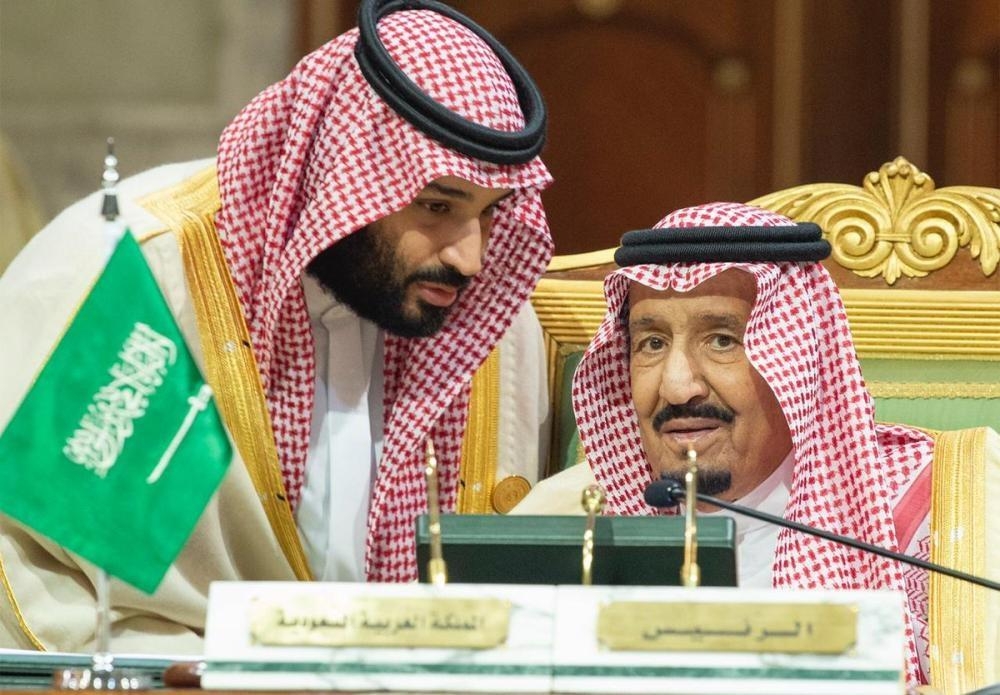 Custodian of the Two Holy Mosques King Salman listens to Crown Prince Muhammad Bin Salman, deputy premier and minister of defense, during the opening of the opening of the 39the session of the GCC summit in Riyadh in this file photo. — SPA 
