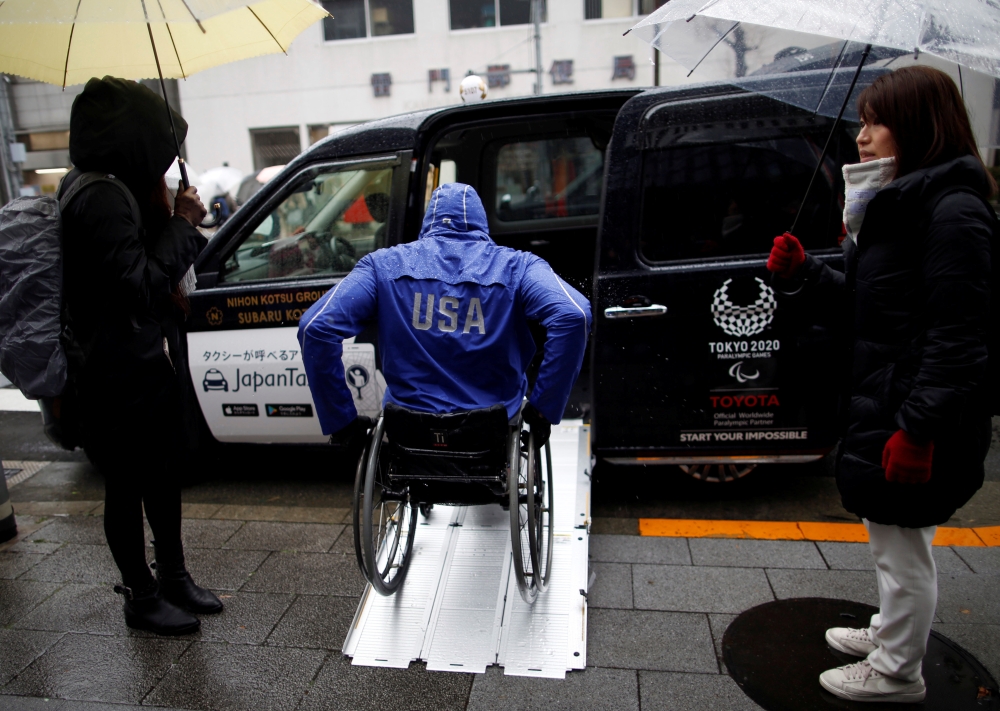 Toyota Motor Corp.'s JPN Taxi cars are parked in Tokyo, Japan, in this file photo. — Reuters