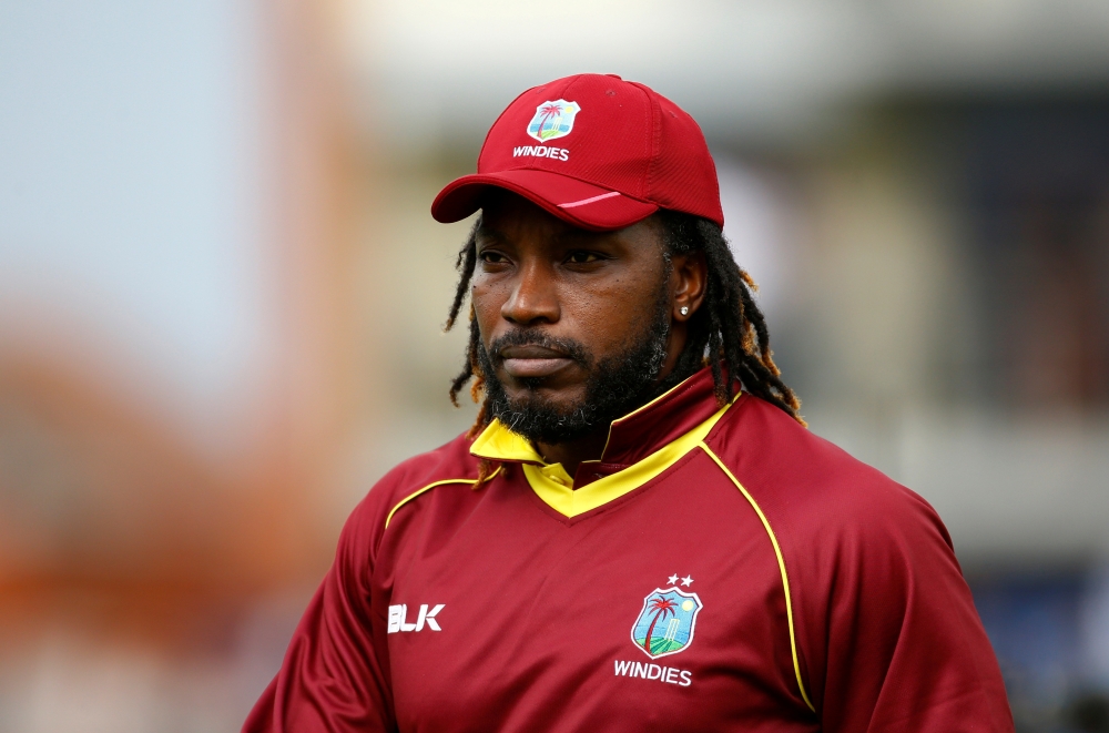 West Indies' Chris Gayle against England during the third One Day International at the Brightside Ground, Bristol, Britain, in this 2017 file photo. — Reuters