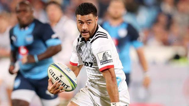 Flyhalf Richie Mo'unga helps Canterbury Crusaders' to beat the Auckland Blues 19-11 in Christchurch, on Saturday. — Reuters