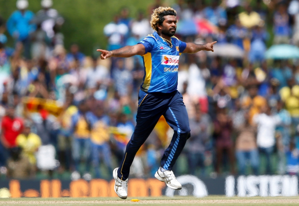 Sri Lanka's Lasith Malinga celebrates after taking the wicket of England's Liam Dawson (not pictured) in 2nd One-Day International, at Dambulla, Sri Lanka, in this Oct. 13, 2018 file photo. — Reuters