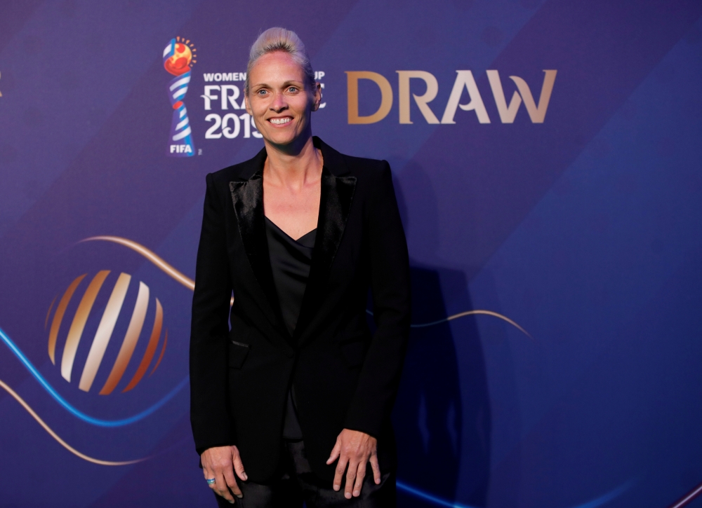 File photo of Scotland manager Shelley Kerr at the women's World Cup draw. — Reuters