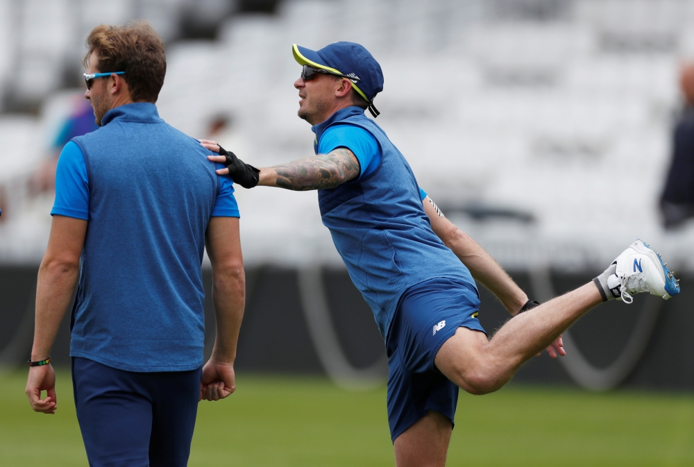 South Africa's Dale Steyn during nets session at Kia Oval, London. He (Steyn) is a big loss to our team, South Africa captain Faf du Plessis told reporters before a training session at the south London ground, on Wednesday. — Reuters

