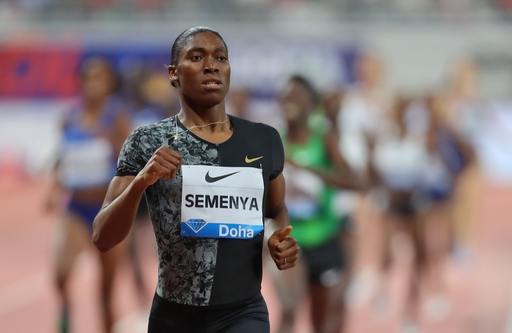 In this file photo South Africa's Caster Semenya competes in the women's 800m during the IAAF Diamond League competition in Doha. South African runner Caster Semenya said on Wednesday she had lodged an appeal to the Swiss Supreme Court to challenge a decision over IAAF rules forcing her to lower her testosterone levels. Semenya, a double Olympic 800m champion, lost an appeal to the Court of Arbitration for Sport earlier this month over measures imposed by the IAAF that compel 