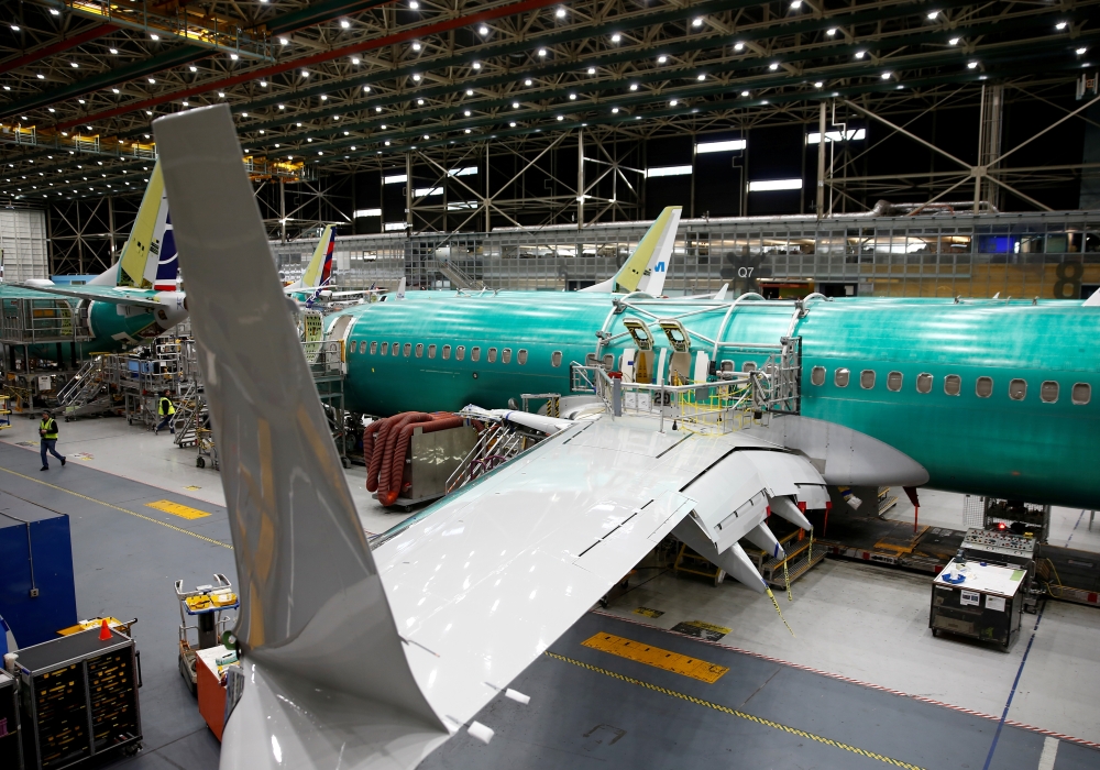 A 737 Max aircraft is pictured at the Boeing factory in Renton, Washington, US, in this filephoto. — Reuters