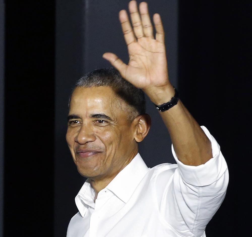 In this file photo former US President Barack Obama waves as he enters a rally for Florida Democratic gubernatorial nominee Andrew Gillum and Senator Bill Nelson (D- FL) in Miami, Florida. A pair of studies have found that Obamacare led to an increase in early-stage ovarian cancer detections and helped nearly erase racial differences in the timely treatment of a range of cancers. The findings, which were presented at the American Society of Clinical Oncological annual meeting in Chicago, come as the administration of President Donald Trump is renewing its efforts to strike down the Affordable Care Act signed into law by his predecessor Barack Obama.
 — AFP