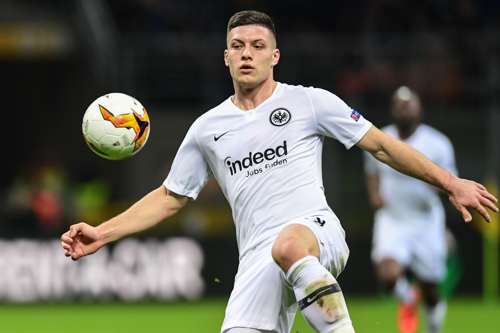 In this file photo taken on March 14, 2019 Eintracht Frankfurt's Serbian forward Luka Jovic controls the ball during the UEFA Europa League round of 16 second leg football match against Inter Milan at the San Siro stadium in Milan. Real Madrid said on Tuesday they have signed Jovic from German side Eintracht Frankfurt on a six-year deal for an undisclosed fee. — AFP 