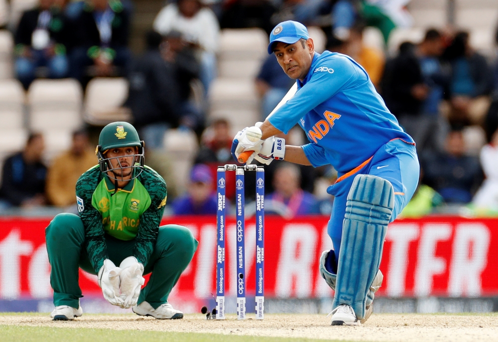 India's Rohit Sharma in action during the ICC Cricket World Cup match against South Africa at The Ageas Bowl, Southampton, Britain, on Wednesday. — Reuters