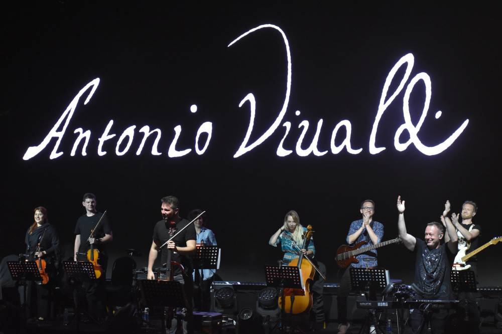 Musicians at Vivaldianno show performing Vivaldi’s tracks at the inauguration day of the event.