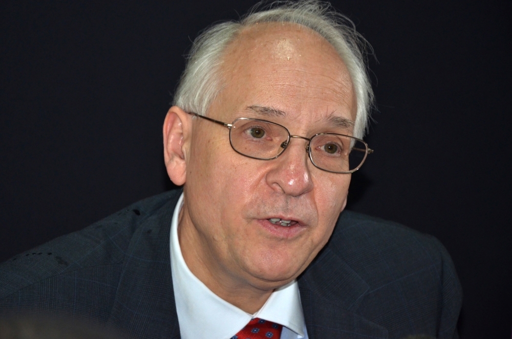 US special envoy to South Sudan Donald Booth speak to the press in Juba in this March 25, 2015 file photo. — AFP