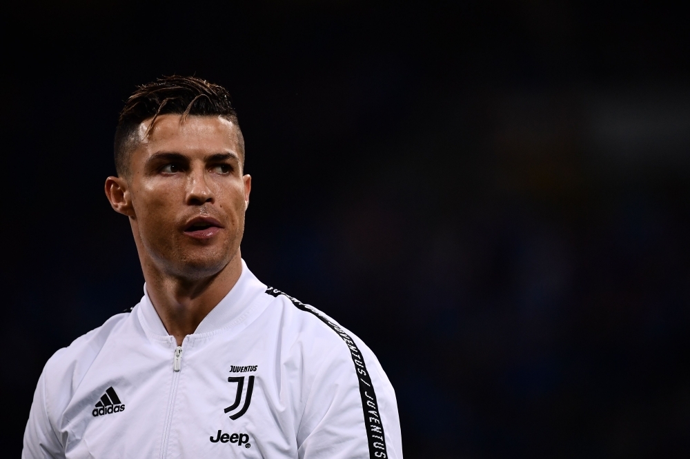 In this file photo, Juventus' Portuguese forward Cristiano Ronaldo looks on prior to the Italian Serie A football match between Inter Milan and Juventus at the San Siro stadium in Milan. — AFP