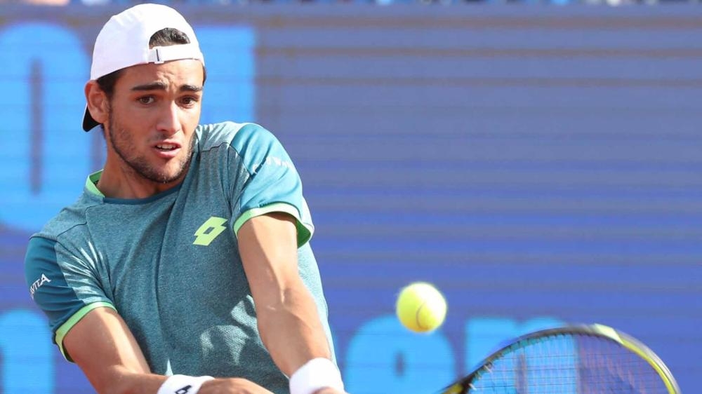 Italian Matteo Berrettini, seen in this file photo, reached his first grasscourt final with a victory over home favorite Jan-Lennard Struff at the Stuttgart Open on Saturday.