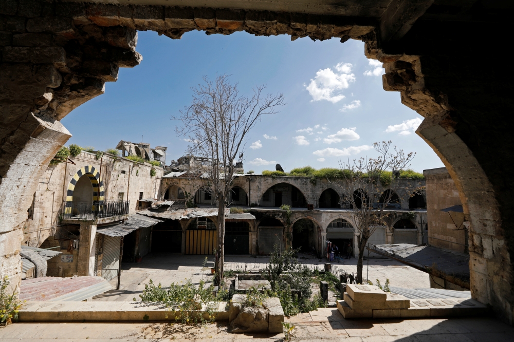 A view of the mostly deserted Khan Khair Bek area at the old city of Aleppo, Syria, in this April 13, 2019 file photo. — Reuters