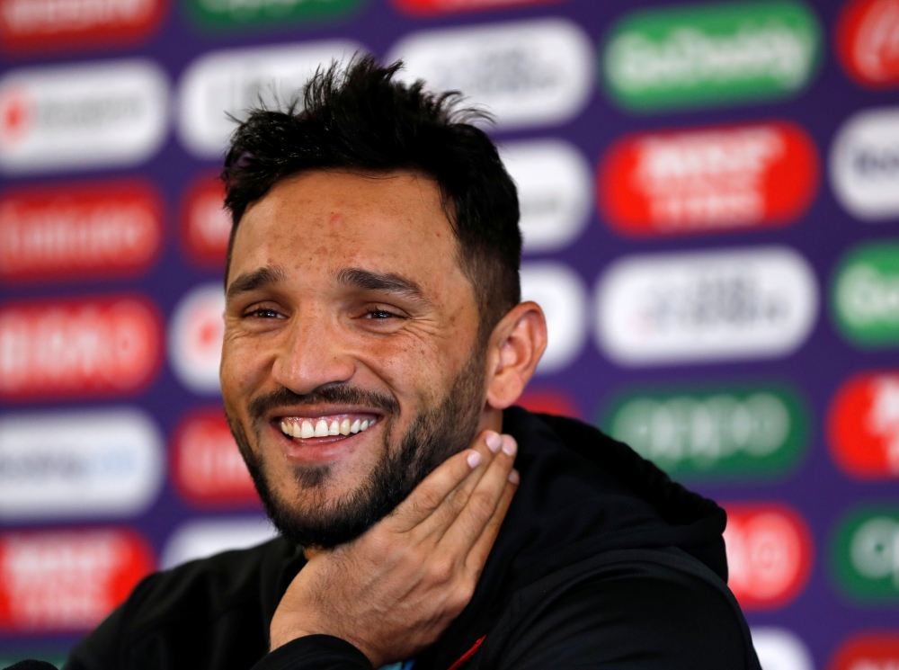 Afghanistan's Gulbadin Naib during a ICC Cricket World Cup press conference at Old Trafford, Manchester, Britain, on Monday. — Reuters