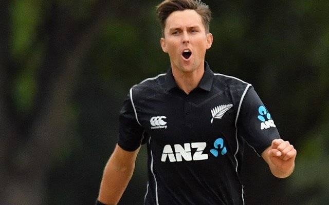 Trent Boult of New Zealand reacting during the One Day International match during the series against West Indies at Hagley Oval in Christchurch, New Zealand, in this Dec. 26, 2017, file photo. — AFP