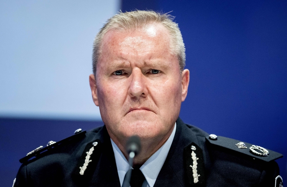 Australian Federal Police Commander Peter Crozier delivers a speech during a press conference of the Joint Investigation Team on the ongoing probe of the Malaysia Airlines MH17 crash in 2014 in Nieuwegein, The in Netherlands. — AFP