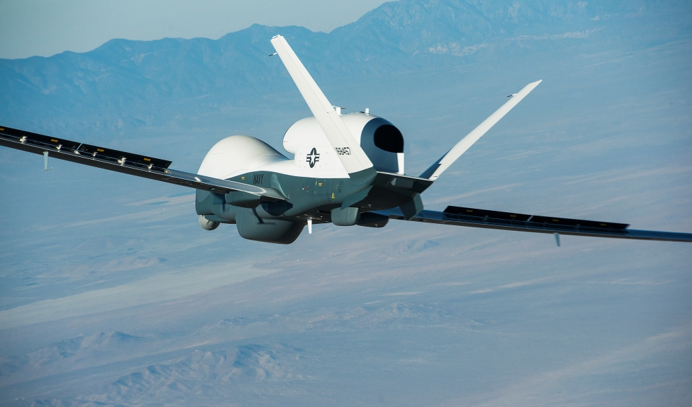 The Northrop Grumman-built Triton unmanned aircraft system completed its first flight from the company's manufacturing facility in Palmdale, California, in this May 22, 2013 file photo. — Reuters