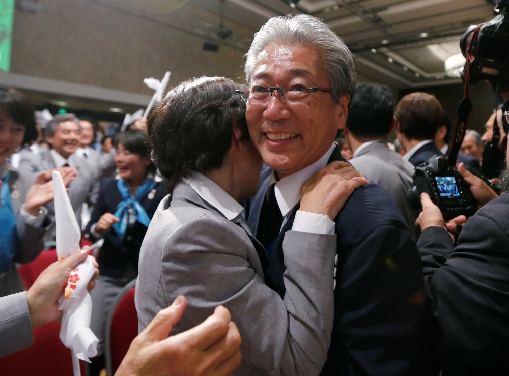 Japanese Olympic Committee President Tsunekazu Takeda looks on while addressing the media after JOC board of directors meeting in Tokyo, Japan, in this March 19, 2019, photo. — Reuters