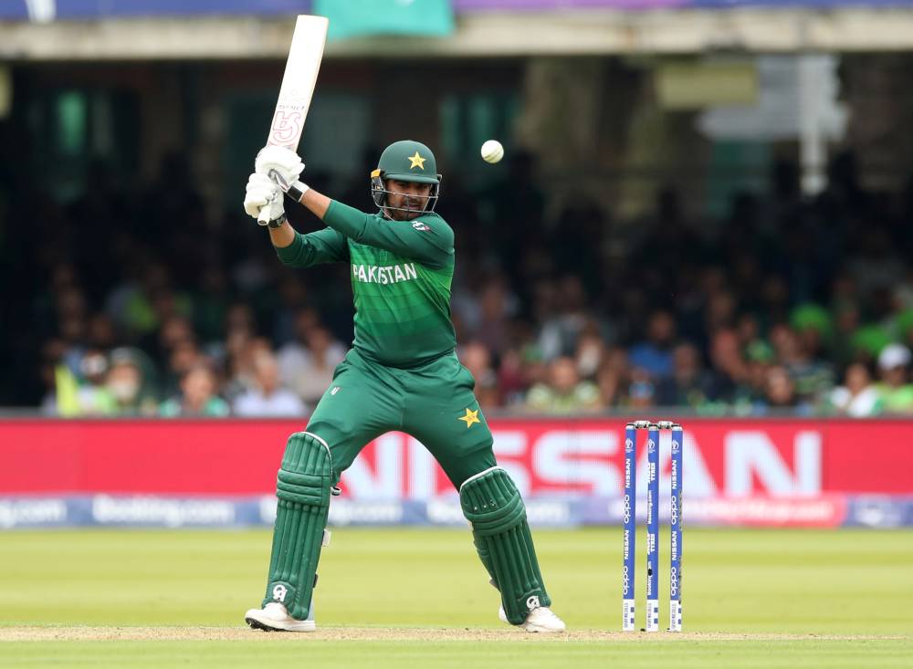 Pakistan's Haris Sohail in action durng the ICC Cricket World Cup match against South Africa at Lord's Cricket Ground, London, Britain on Sunday. —  Reuters