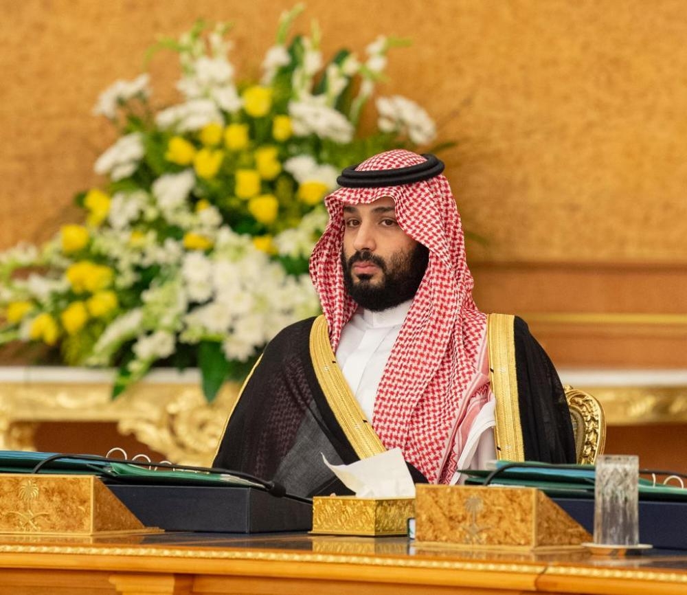 Custodian of the Two Holy Mosques King Salman and Crown Prince Muhammad Bin Salman, deputy premier and minister of defense, at the weekly session of the Cabinet at Al-Salam Palace in Jeddah on Tuesday. — SPA