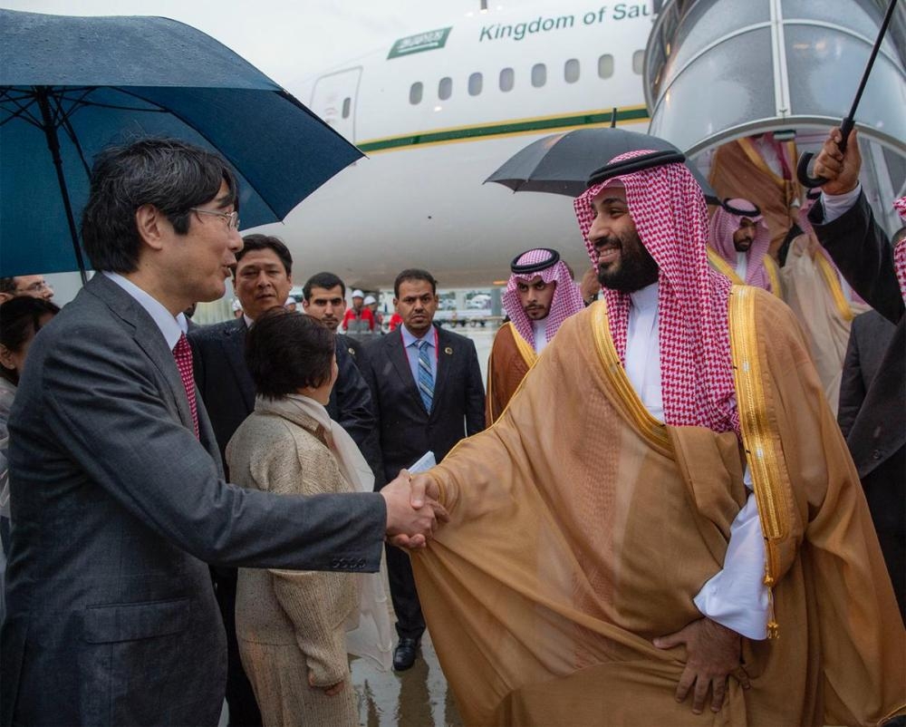 Saudi Arabia’s Crown Prince Muhammad Bin Salman arrived in Osaka, Japan