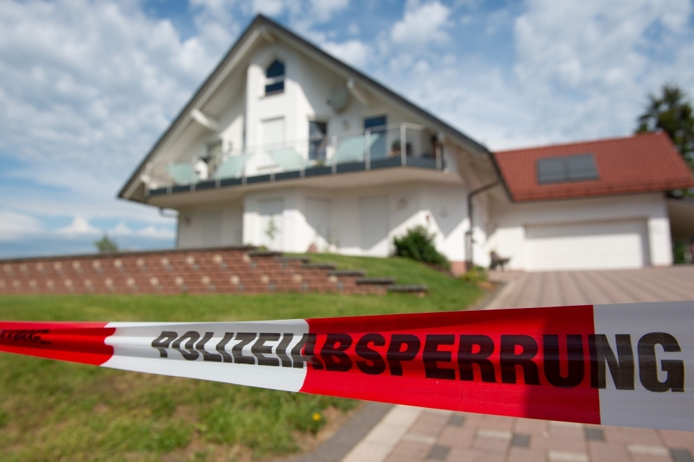 Police cordon off the house of murdered city administrative chief Walter Luebcke in Wolfhagen near Kassel, western Germany, in this June 3, 2019 file photo. — AFP