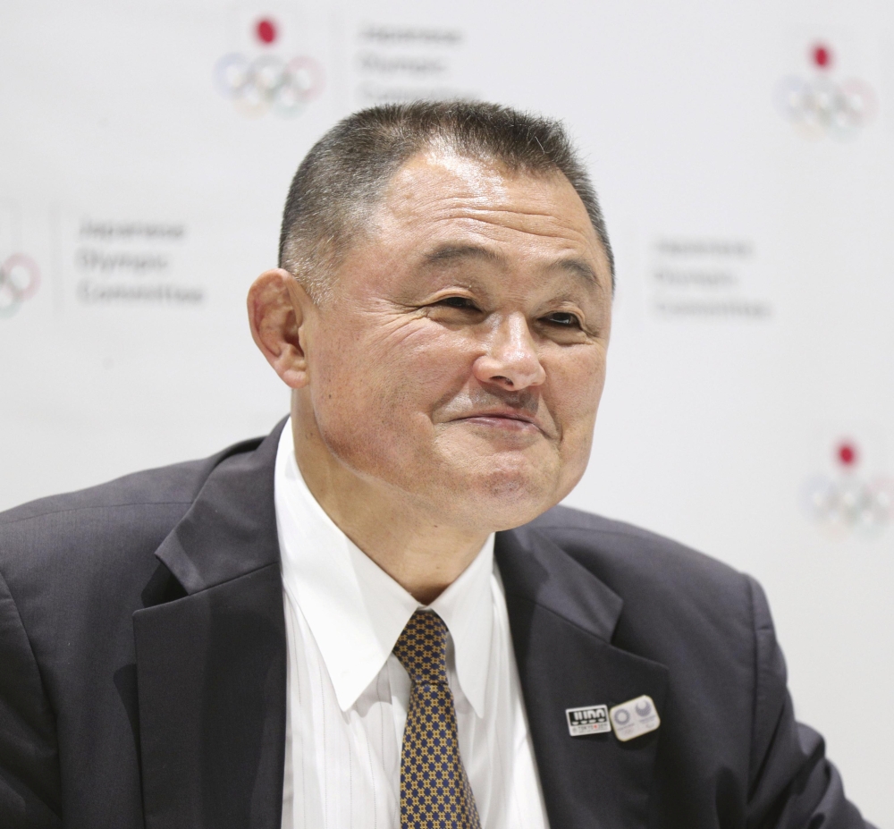 The Japanese Olympic Committee (JOC) new chief and former Olympic judo champion Yasuhiro Yamashita attends a news conference in Tokyo, Japan Thursday, in this photo taken by Kyodo.  — Reuters