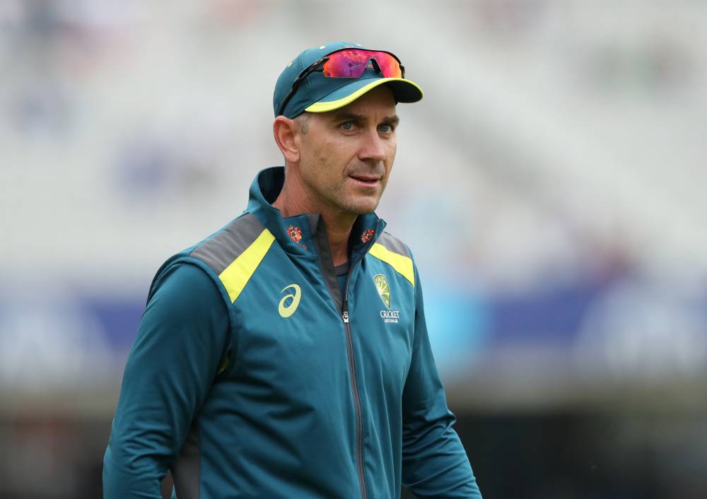 Australia head coach Justin Langer during the warm up before the ICC Cricket World Cup match against England at the  Lord's Cricket Ground, London, Britain on Tuesday. — Reuters