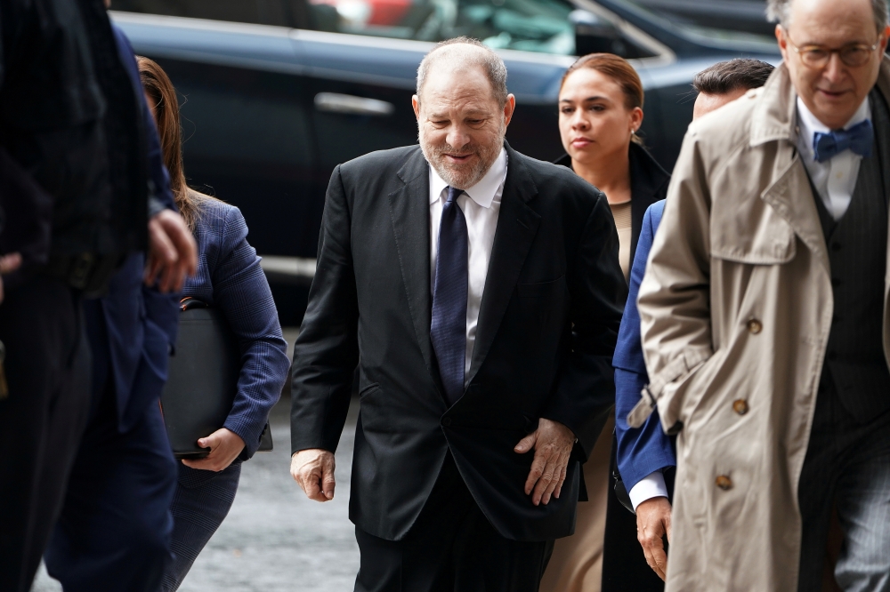 Film producer Harvey Weinstein arrives for a court hearing in New York in this April 26, 2019 file photo. — Reuters