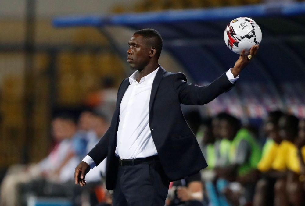 Cameroon coach Clarence Seedorf during the Africa Cup of Nations 2019 Group F match against Ghana at the Ismailia Stadium, Ismailia, Egypton Saturday. — Reuters