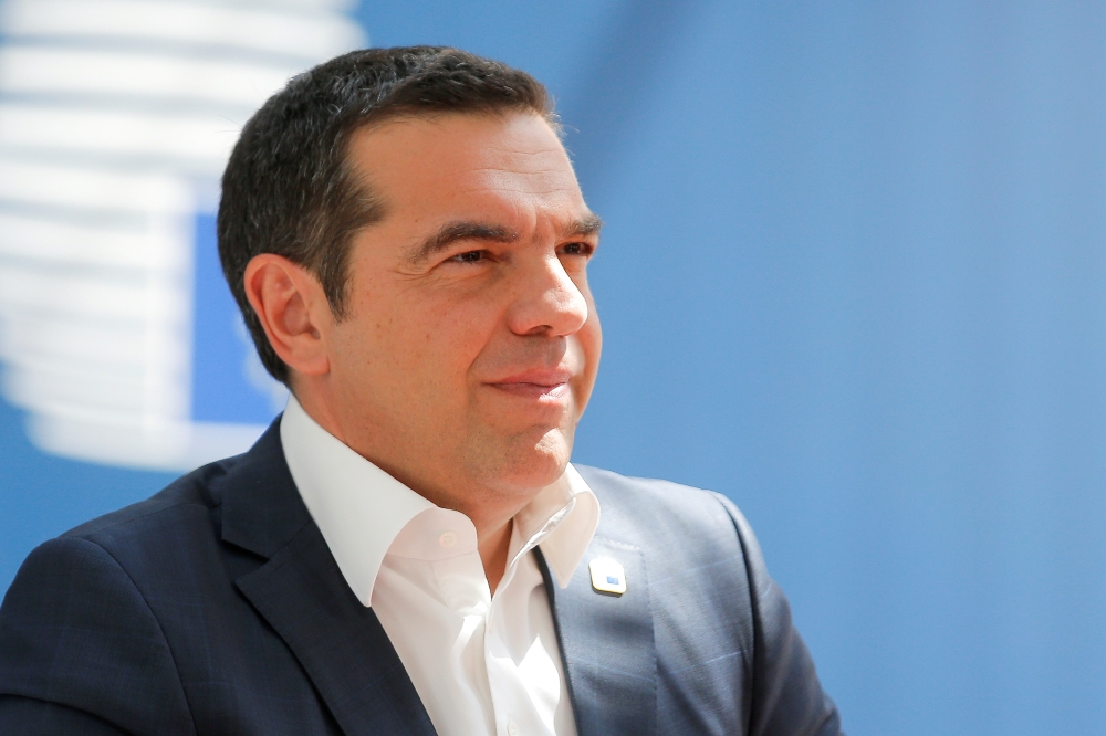  Greek Prime Minister Alexis Tsipras arrives for an European Council Summit in Brussels, Belgium on June 20. -Reuters