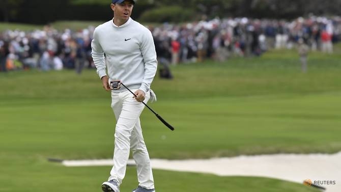 Rory McIlroy misses a putt on the 18th green during the final round of the 2019 US Open golf tournament at Pebble Beach Golf Linksin in this file photo of June 16, 2019. — Reuters