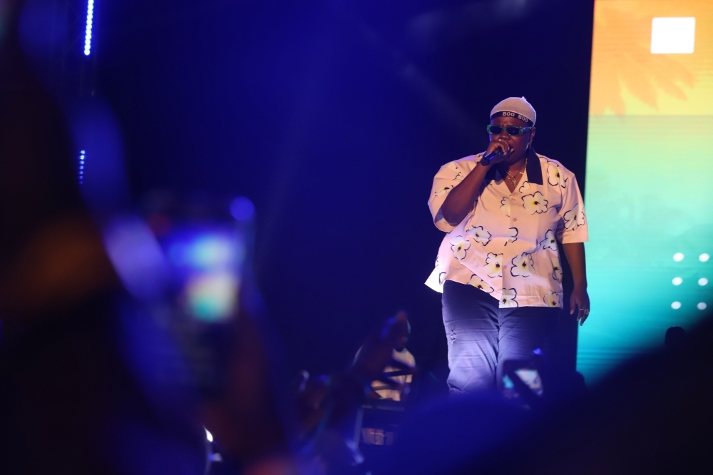 Nigerian singer and entertainer Teniola Apata also known as 'Teni' performs during The Gidi Culture Festival at Landmark Beach, Oniru in Lagos. — AFP