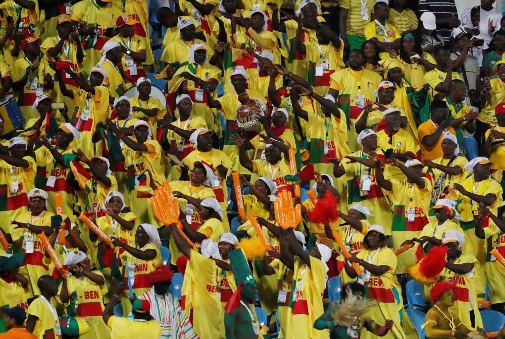 General view of fans before the Africa Cup of Nations 2019  Group F match between Benin and Guinea-Bissau at the Ismailia Stadium, Ismailia, Egypt. — Reuters