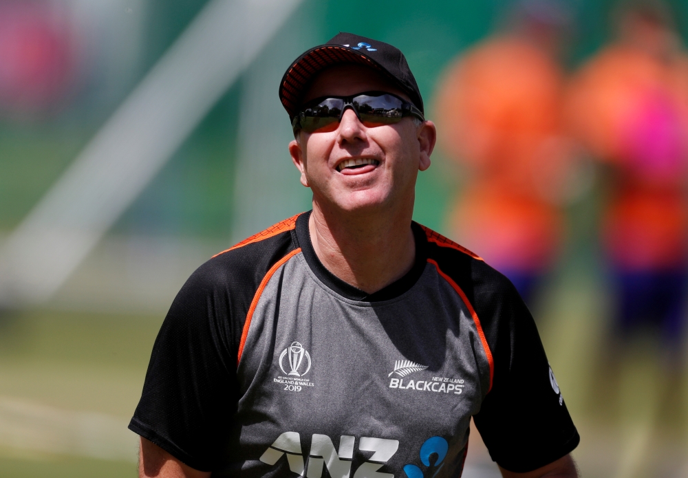 New Zealand head coach Gary Stead during ICC Cricket World Cup nets at the Lord's Cricket Ground, London, Britain. — Reuters