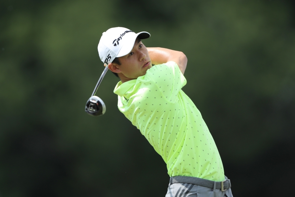 Matthew Wolff tees off on the 18th hole during the third round of the 3M Championship golf tournament at TPC Twin Cities, Blaine, MN, USA, on Saturday. — Reuters