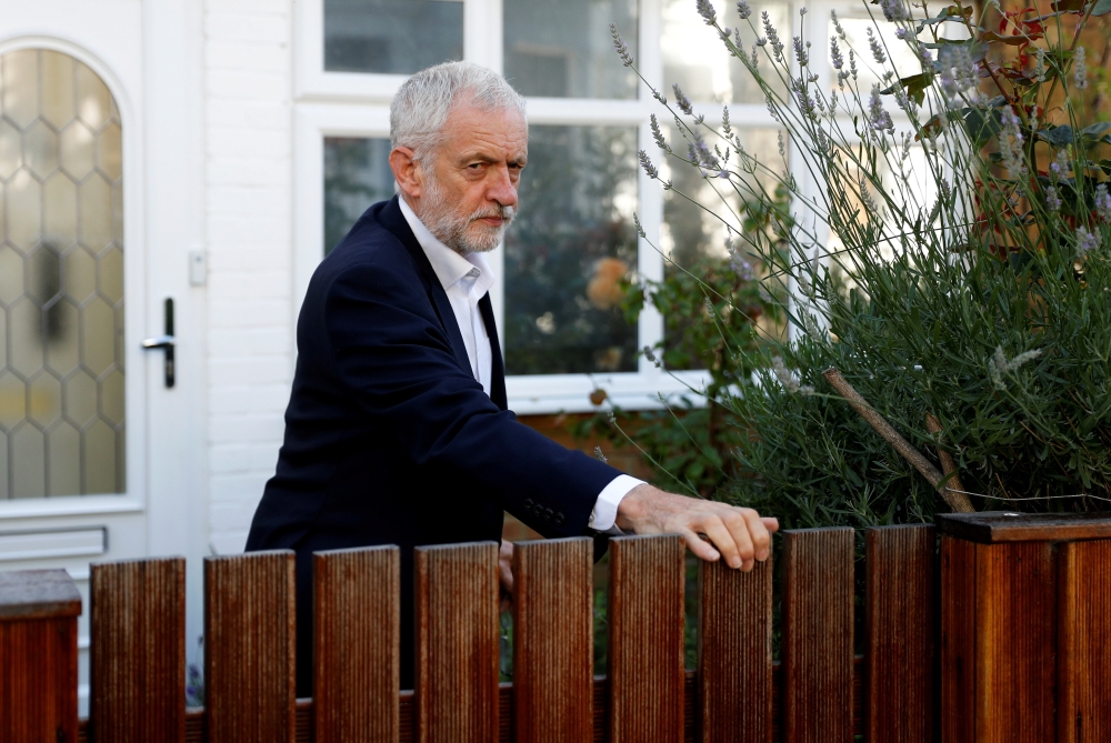 Britain's opposition Labour Party leader Jeremy Corbyn leaves his home in London in this July 3, 2019 file photo. — Reuters