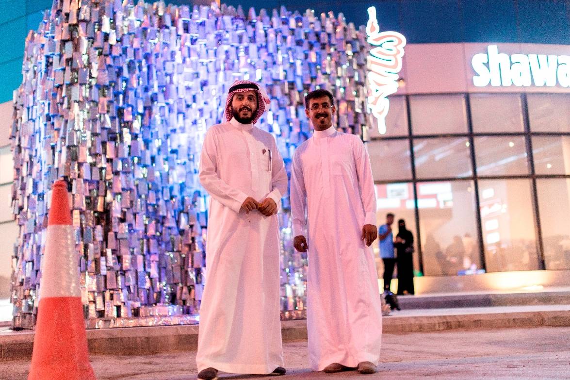 Abdullah Al-Othman and Faisal Al Rasheed, Shawarmer Director of Marketing