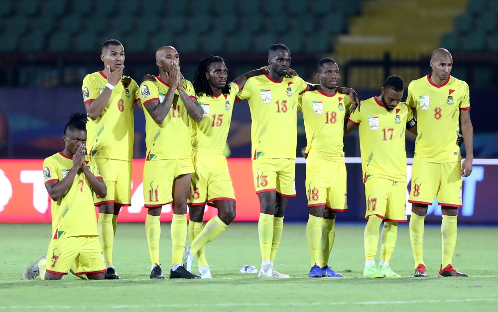 Benin players during the penalty shootout against Morocco in Africa Cup of Nations 2019 match at Al Salam Stadium, Cairo, Egypt, in this July 5, 2019 file photo. — Reuters