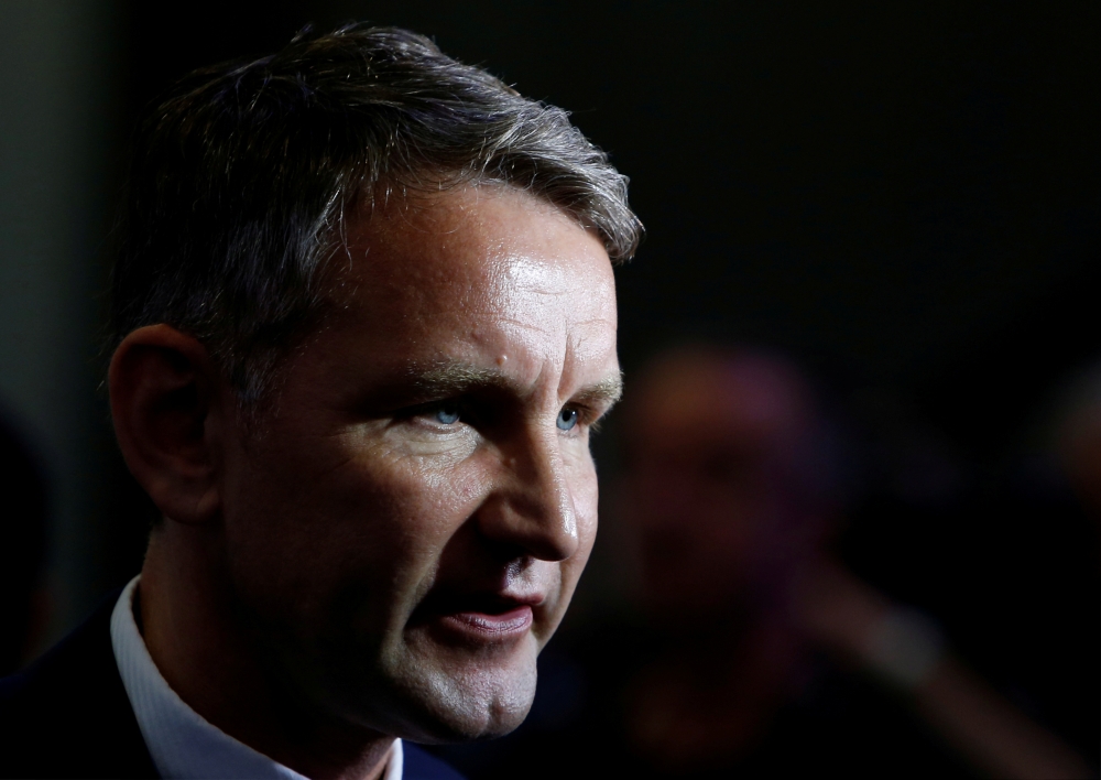 Member of Alternative for Germany (AfD) Bjoern Hoecke is being interviewed as he attends the two-day party congress in Augsburg, Germany, in this June 30, 2018 file photo. — Reuters