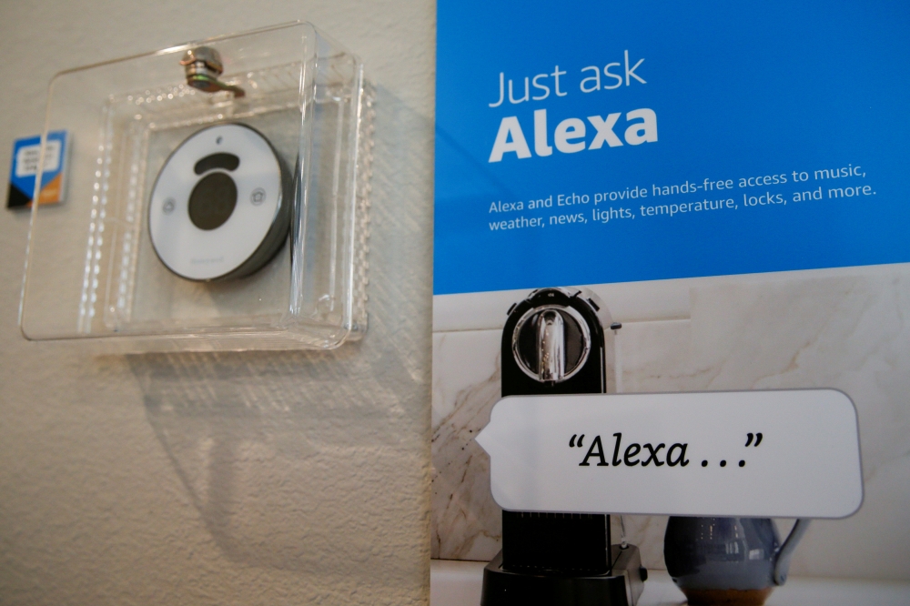 Prompts on how to use Amazon's Alexa personal assistant are seen in an Amazon ‘experience center’ in Vallejo, California, in this May 8, 2018 file photo. — Reuters