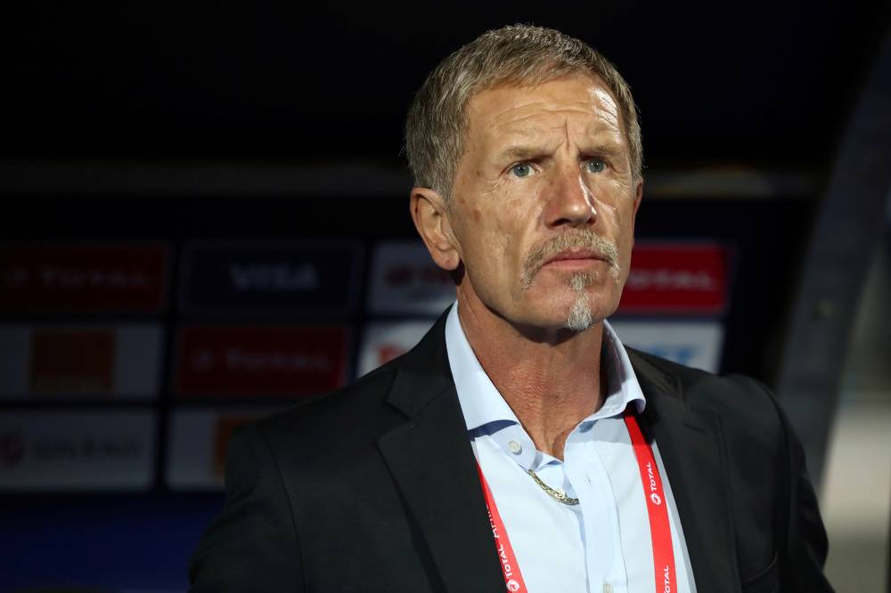 South Africa coach Stuart Baxter before the quarterfinal match against Nigeria in the Africa Cup of Nations 2019  at Cairo International Stadium, Cairo, Egypt, on Wednesday. - AFP