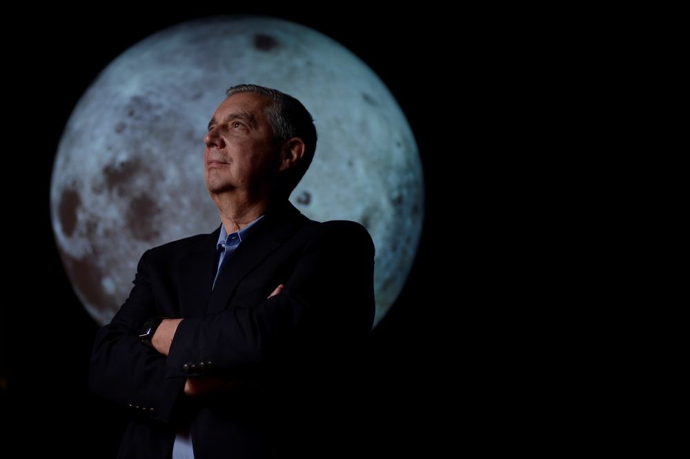 University of Colorado Boulder director of NASA/NLSI Lunar University Network for Astrophysics Research Jack Burns, who is working with NASA to put telescopes on the moon by using telerobotic technology, stands for a portrait at the Fiske Planetarium in Boulder, Colorado, in this June 24, 2019 file photo. — Reuters