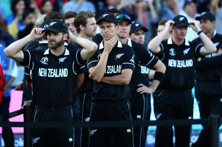 Trent Boult of New Zealand looks dejected following his side’s defeat during the Final of the ICC Cricket World Cup 2019 between New Zealand and England at Lord’s Cricket Ground on in London, England, on Sunday. — Courtesy photo