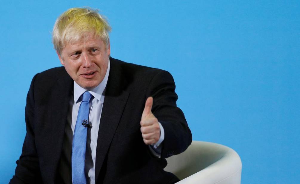 Boris Johnson, a leadership candidate for Britain's Conservative Party, attends a hustings event in Colchester on July 13. -Reuters photo