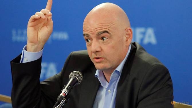 FIFA President Gianni Infantino speaks during his news conference in Rome, Italy, in this Feb. 27, 2019 file photo. — Reuters