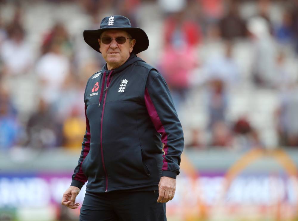 England head coach Trevor Bayliss before the ICC Cricket World Cup Final match against New Zealand at Lord's, London, Britain. — Reuters