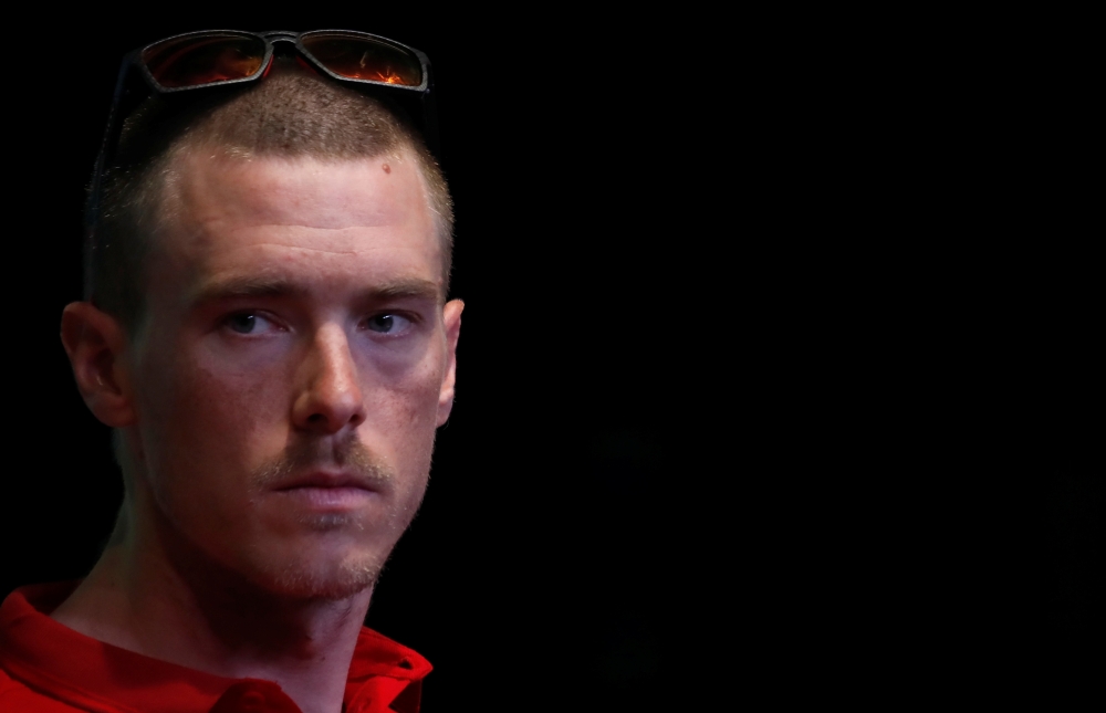 Bahrain-Merida rider Rohan Dennis of Australia attends a news conference during the Tour de France in Brussels, Belgium in this July 5, 2019, picture. — Reuters