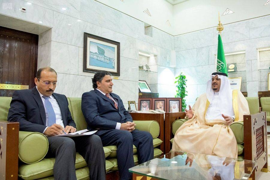 Prince Mohammed meets Pak envoy.