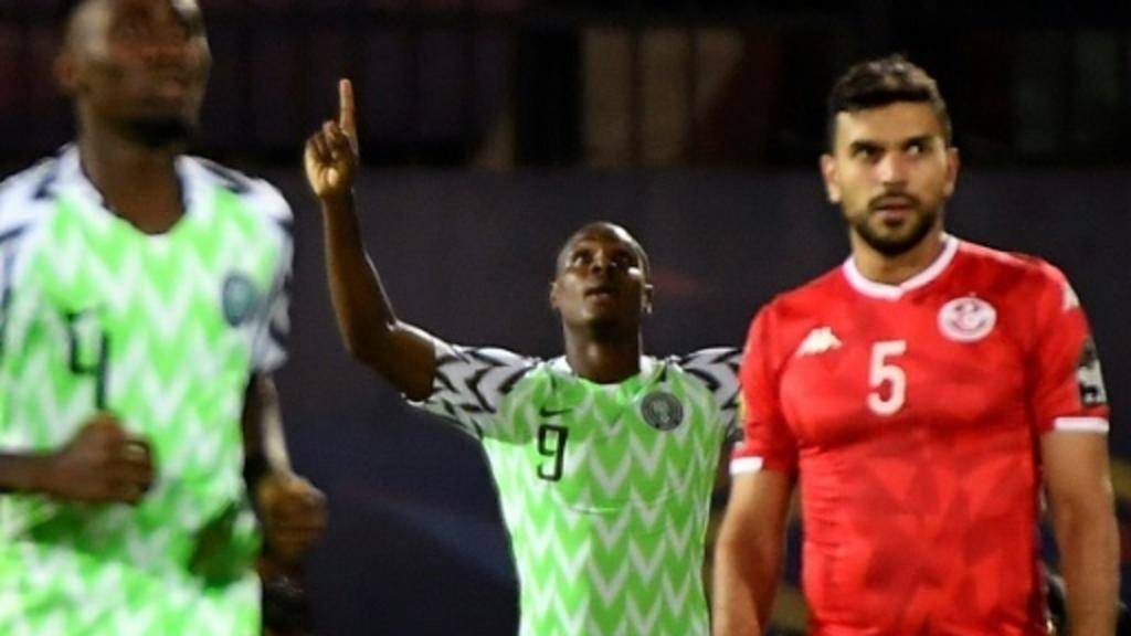 Odion Ighalo's winner against Tunisia in the Africa Cup of Nations third place playoff sealed him the Golden Boot, in this file photo. — AFP